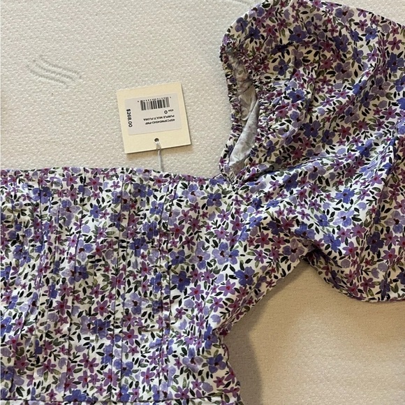NWT Favorite Daughter Mirka Dress Size 0 Floral Purple Retail $268 - Picture 4 of 4